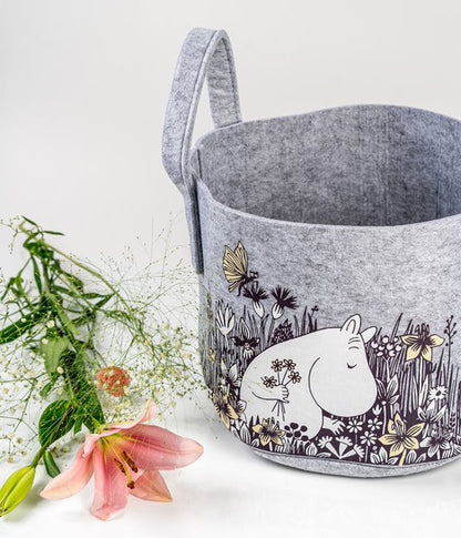 Korb "Moomin, Flower Field", grau von Muurla