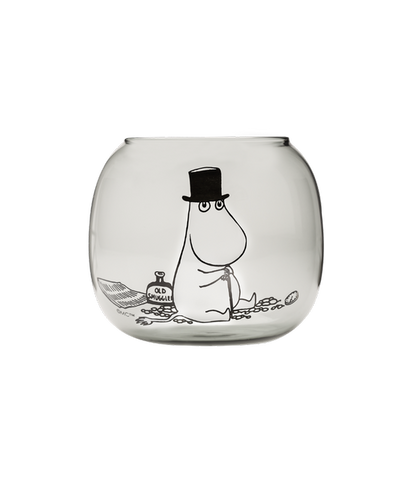Windlicht "Moomins, Moominpapa, Grau" von Muurla