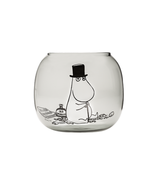 Windlicht "Moomins, Moominpapa, Grau" von Muurla