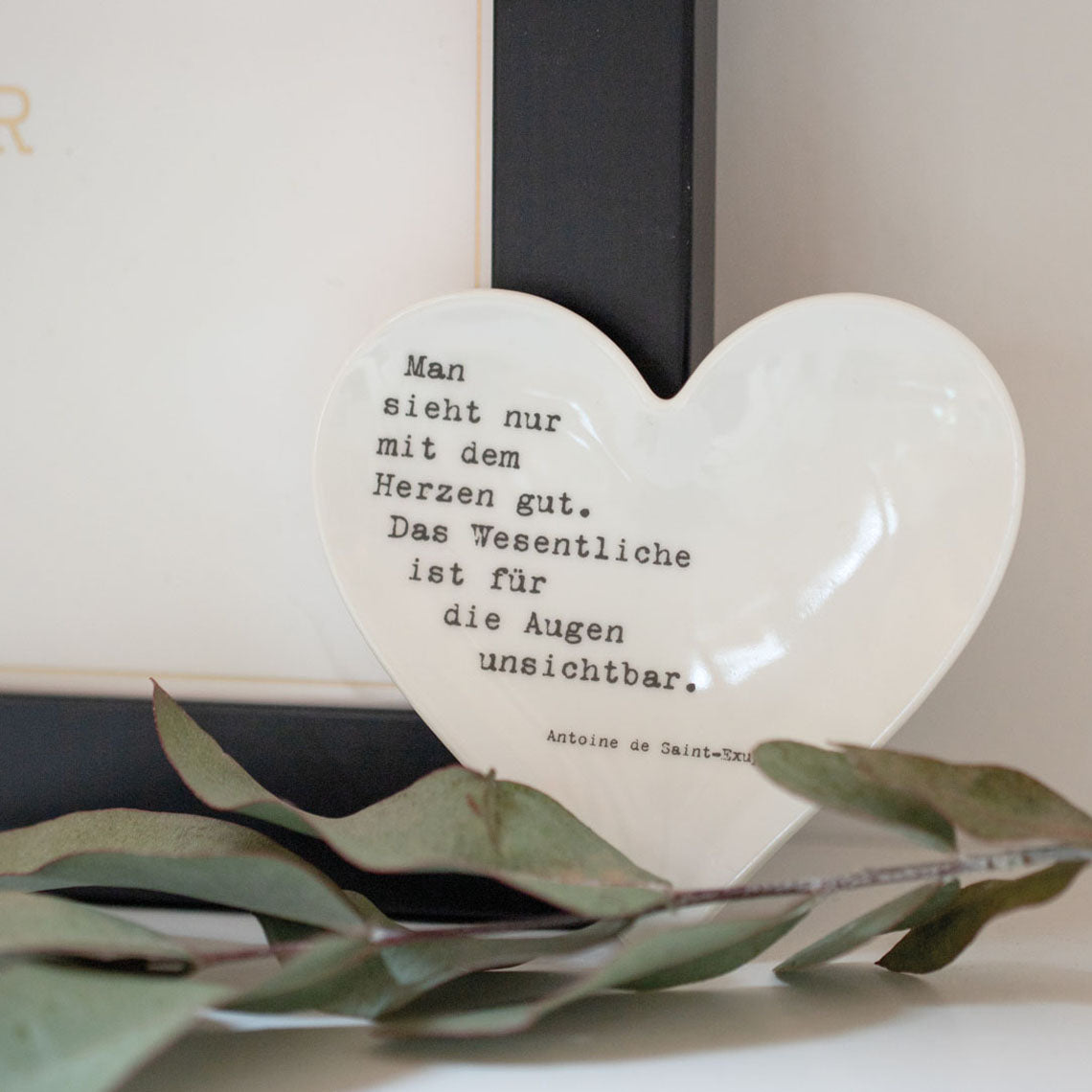 Teller "Man sieht nur..., 10cm" von Rä