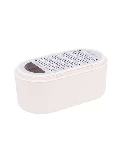 Reibe mit Auffangbehälter, weiß/ bambus von Microplane