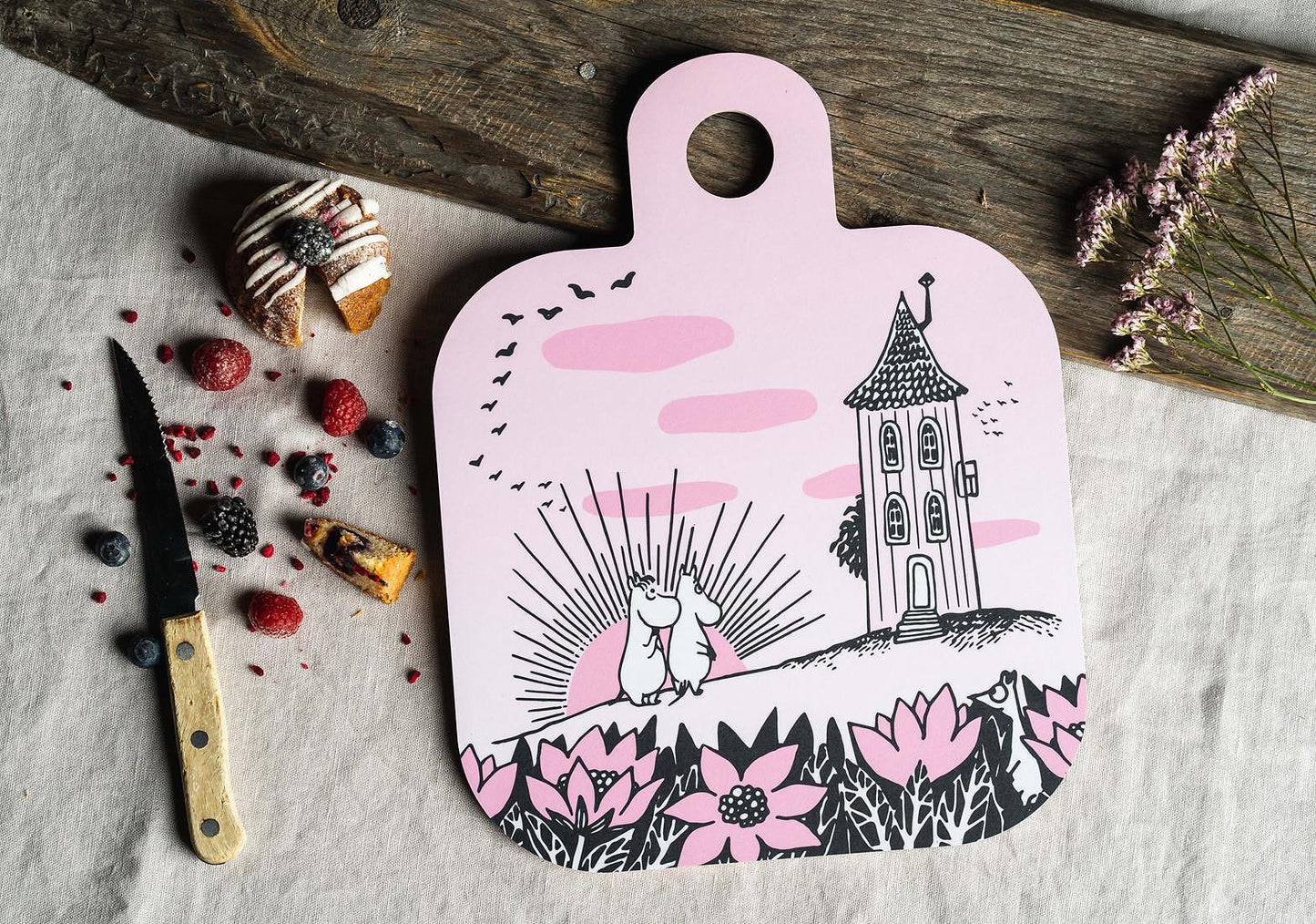 Schneide-/ Servierbrett "Friendship, Moomin" von Muurla